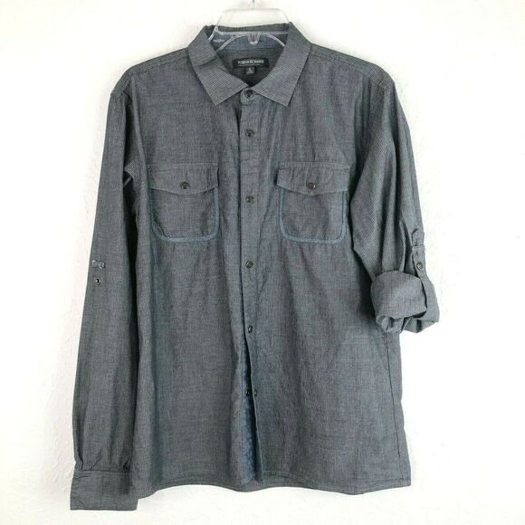 Men's FOREIGN EXCHANGE L/S Shirt Size L Hipster - Picture 1 of 5